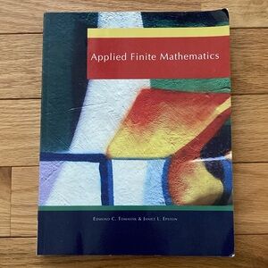 Applied Finite Mathematics Textbook by Edmond C. Tomastik & Janice L. Epstein